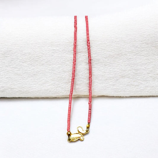 Pearl Butterfly Necklace/Bracelet Wrap