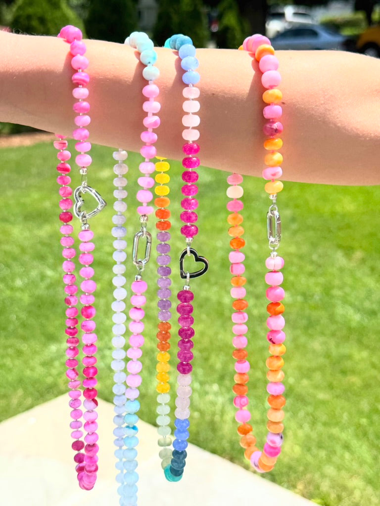 Blue Smoke Candy Necklace