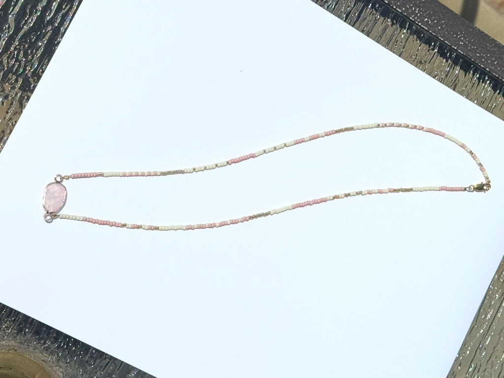 Rose Quartz Necklace/Bracelet Wrap