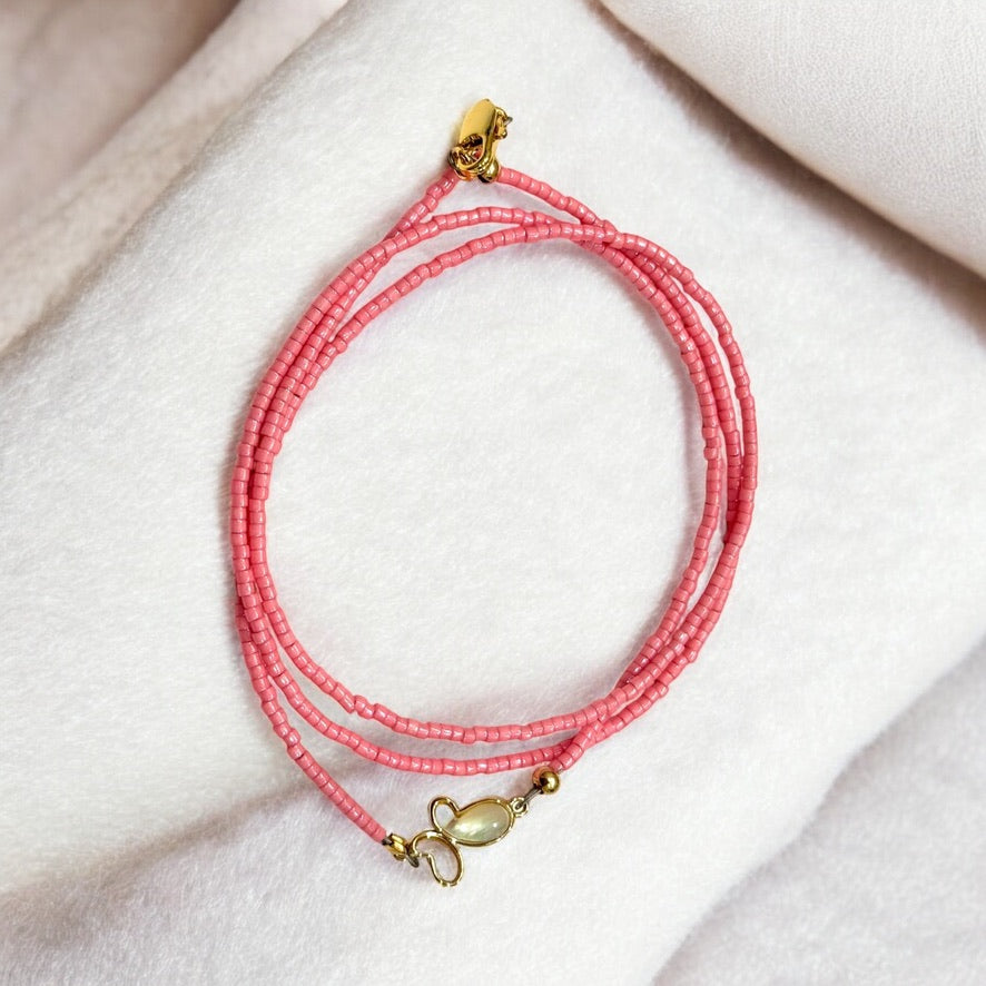 Pearl Butterfly Necklace/Bracelet Wrap