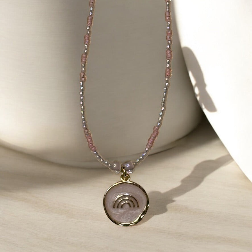 🌈 Rainbow Pendant Necklace