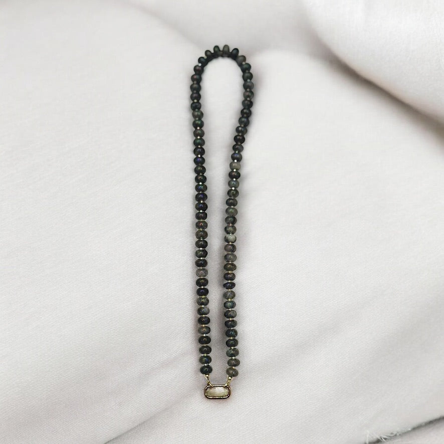 Blue Smoke Candy Necklace