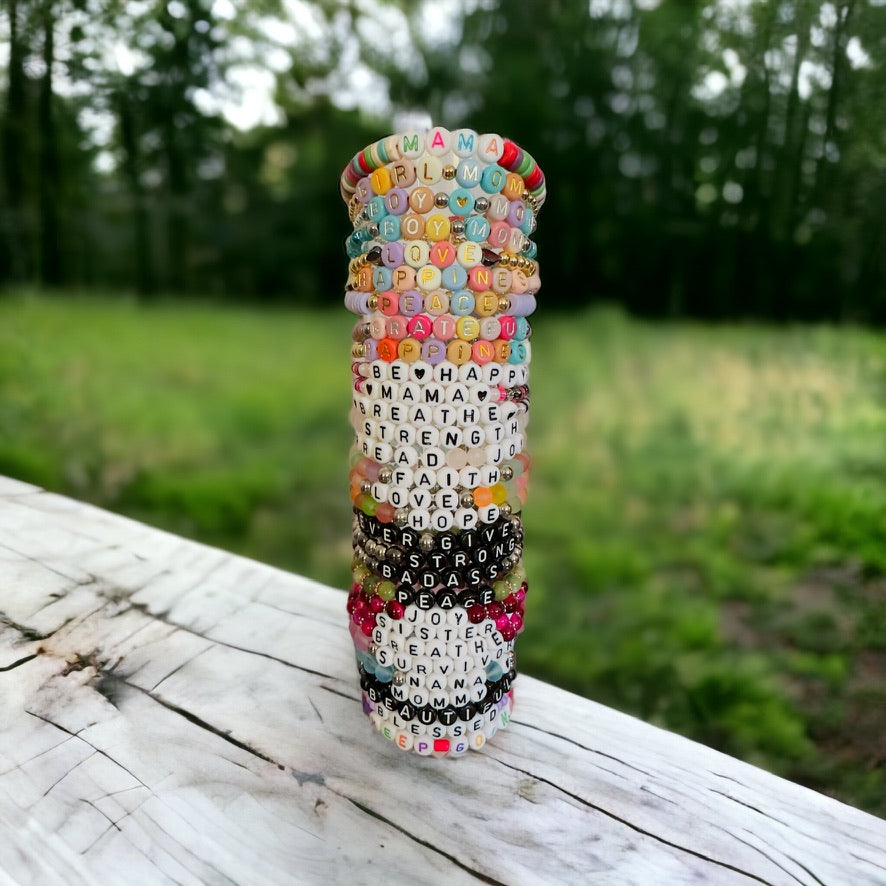 ✨ Custom Word Bracelet
